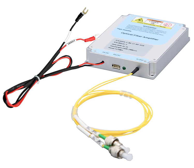 23dBm 200mW Erbium-doped Fiber In-Line Amplifier C-band EDFA-C-LA-23-SM-M15/M20 Module Type